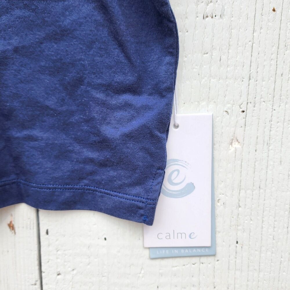 Johnny Was Calme Scoop Neck Tank Top Blue Size XL NEW - Picture 6 of 7